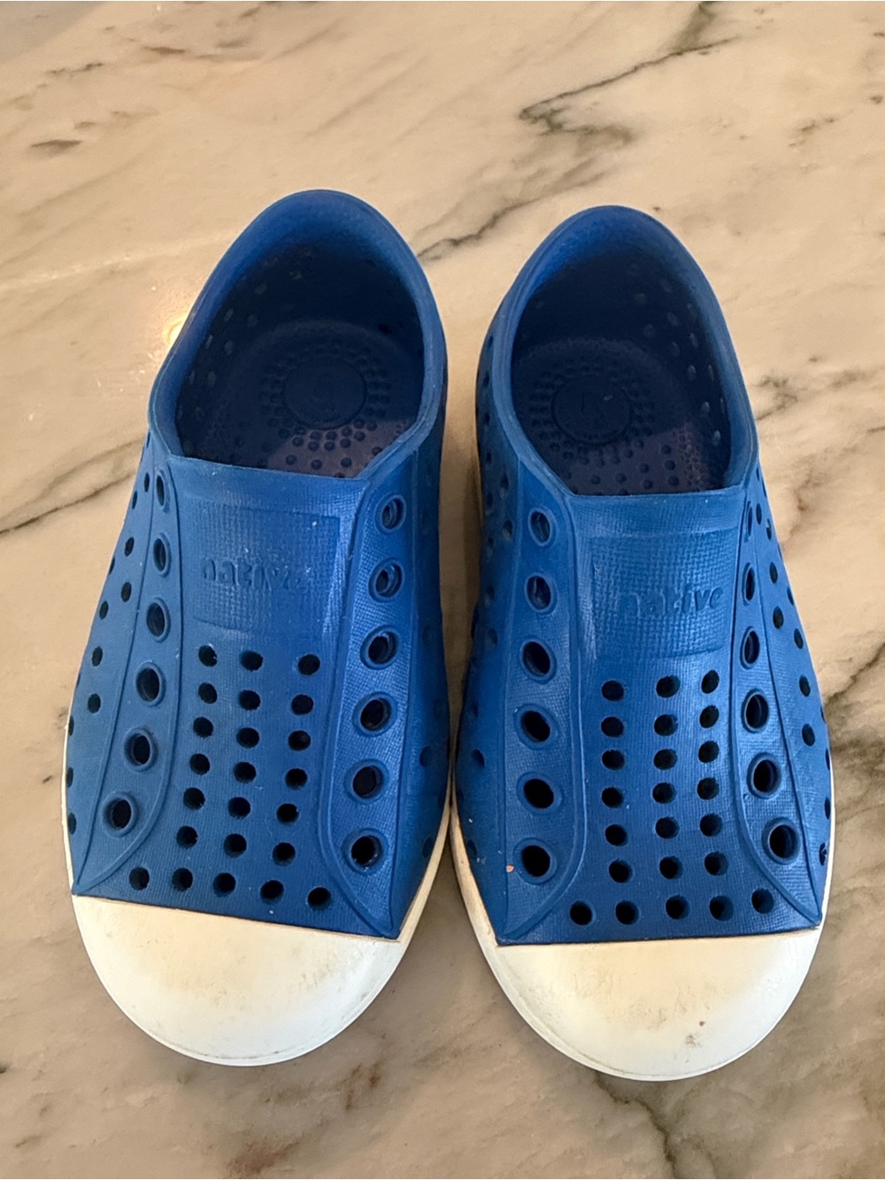 Native Kids Water-Friendly Slip-On Shoes in Bright Blue